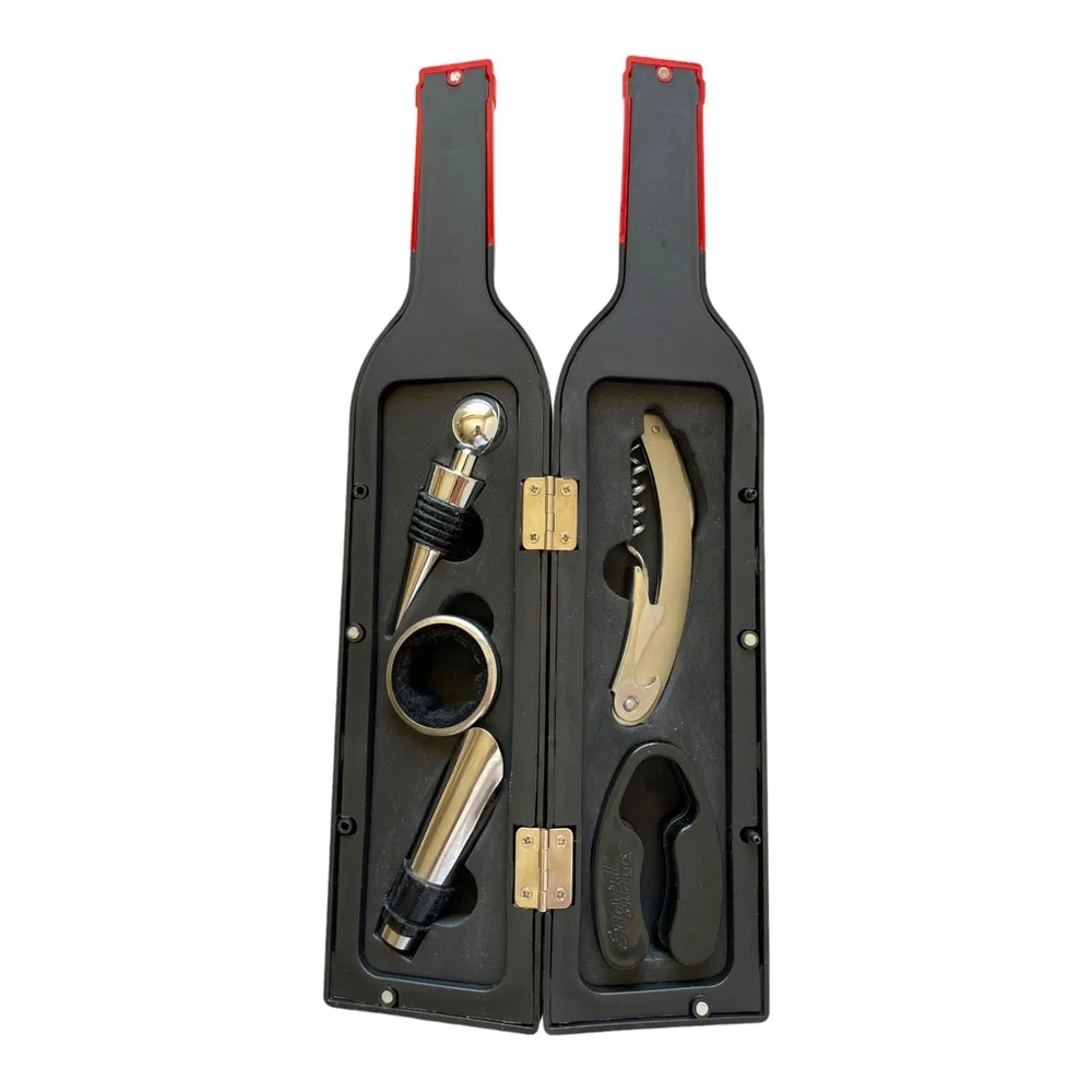 Kikkerland 5 Piece Wine Accessories Kit